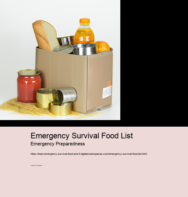 Emergency Survival Food List Emergency Preparedness Emergency Survival Food List